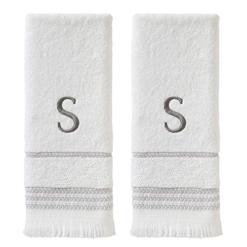 SKL Home Casual Monogram Hand Towel Set, S, 16x26, White 2... - Tech & Electronics Amazon UK à 18.72€