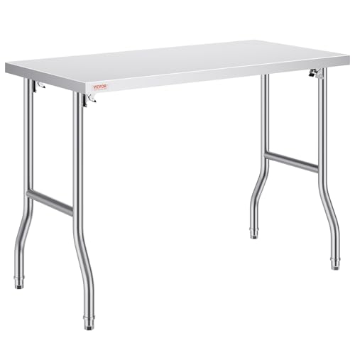 VEVOR Arbeitstisch Küche, 122x61x85cm Arbeitstisch Gastro... - Maison & Cuisine en promo à 122.90€