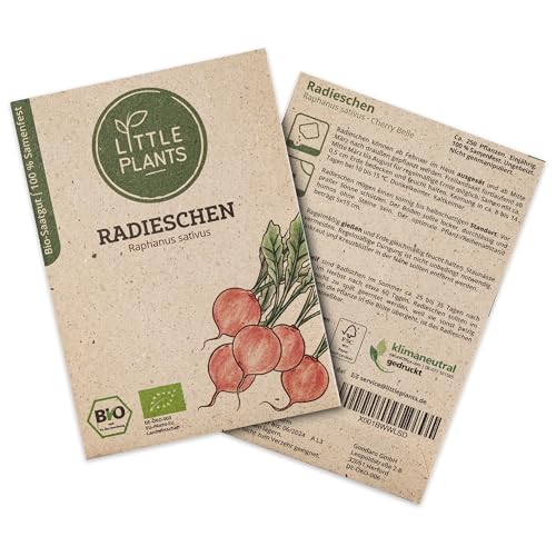 Little Plants BIO Radieschen Samen, 250 Radieschensamen... - Jardin & Extérieur en promo à 1.95€