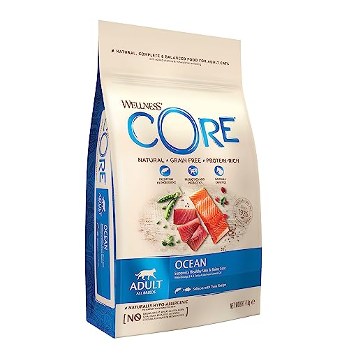 Wellness CORE Ocean 4 kg, Salmon & Tuna – Dry Cat Food for... - Animalerie Amazon Royaume-Uni à 30.29€