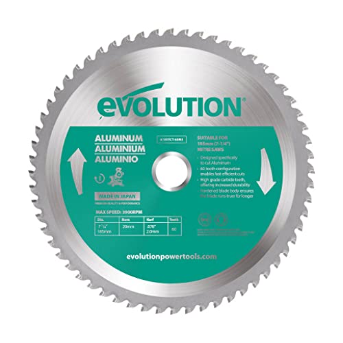 Evolution A185TCT-60MS Hoja de sierra de 185 mm de... - Nouvelle promo Amazon à 52.99€