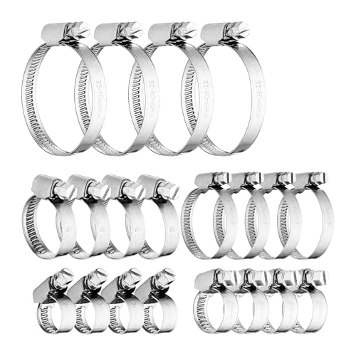 Relaxdays Collier de Serrage, Lot de 20, 5 Tailles, 8-50... - Jardin & Extérieur en promo à 9.76€