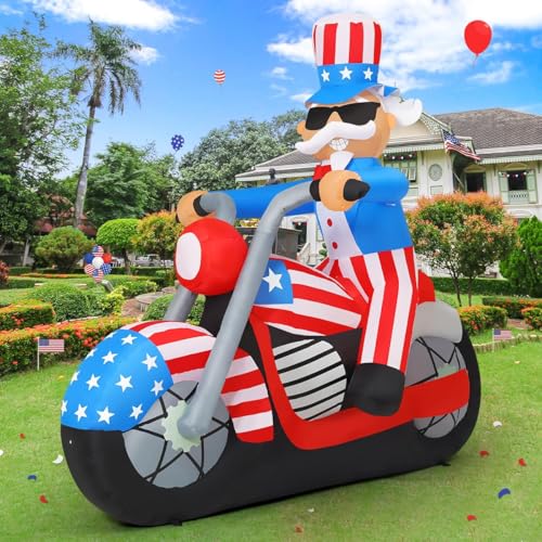 GOOSH 6 ft Tall Patriotic Independence Day Inflatable Uncle... - Maison & Cuisine Amazon Royaume-Uni à 61.82€