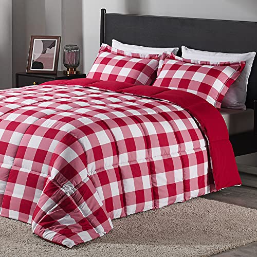 downluxe Leichtes Karomuster (Queen) mit 2 Kissenbezügen... - Home & Kitchen Amazon Germany à 44.09€