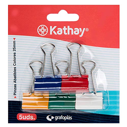 Kathay - Blíster de 5 Pinzas Abatibles, 25mm, Colores... - Sports & Fitness Amazon Spain à 3.27€