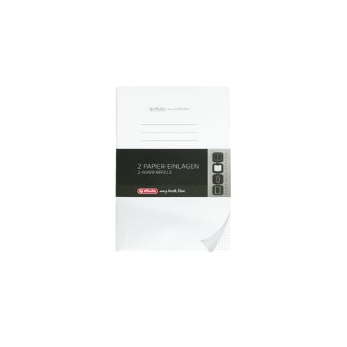 Herlitz Lot de 2 recharges pour carnet A5 quadrillé, 2 x 40... - Sports & Fitness en promo à 6.04€