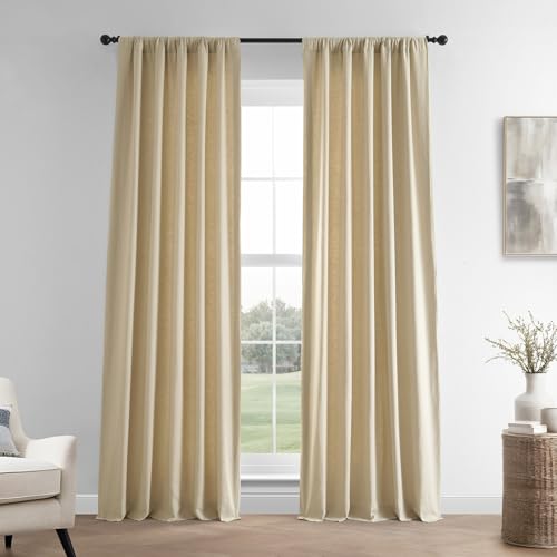 HPD HALF PRICE DRAPES French Linen Curtains 120 Inches Long... - Maison & Cuisine Amazon Royaume-Uni à 12.36€