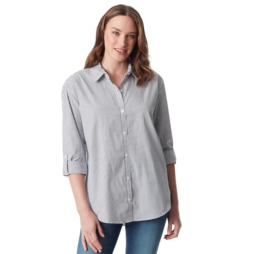 Gloria Vanderbilt Camicia Monogram Amanda Button-Down, Blu... - High-Tech & Électronique en promo à 12.57€
