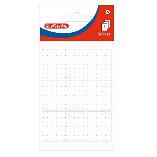 Herlitz Büroetiketten weiß doted 36x82mm cellophaniert m.... - Fournitures Bureau en promo à 1.95€