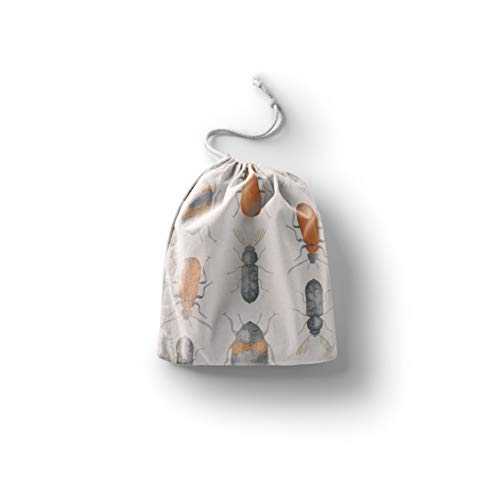 Le Jardin du Lin Bedruckte Baumwoll Taschen mit Kordelzug... - Maison & Cuisine Amazon Allemagne à 3.65€