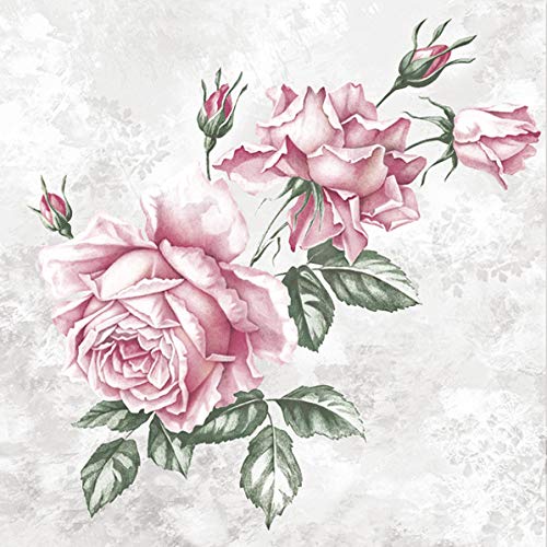 Lot de 20 serviettes de table Wundersch?ne Roses - Fleurs... - Maison & Cuisine Amazon France à 2.98€