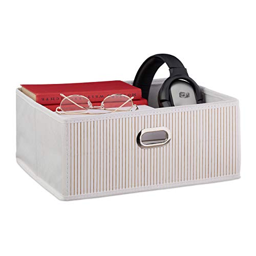 Relaxdays Bamboo Storage Basket, Bathroom & Bedroom... - Home & Kitchen Amazon UK à 21.52€