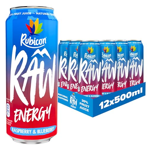 Rubicon RAW 12 Pack Raspberry & Blueberry 500ml Energy... - Auto & Moto Amazon Royaume-Uni à 15.58€