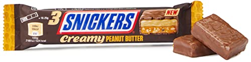 Snickers Creamy Peanut Butter Chocolate Trio Bar, 54.75 g... - Vente Flash Amazon -67%