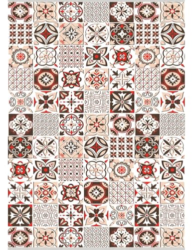 Mani Textile Tapis Carreaux de Ciment Piment 50x120cm en promo à 15,90€ (-53%) sur Amazon FR