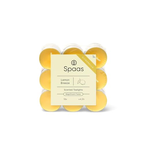 Spaas 10 x 18 Tealight alla Citronella Lemon Breeze, 4.5... - Amazon Italie à 8.12€