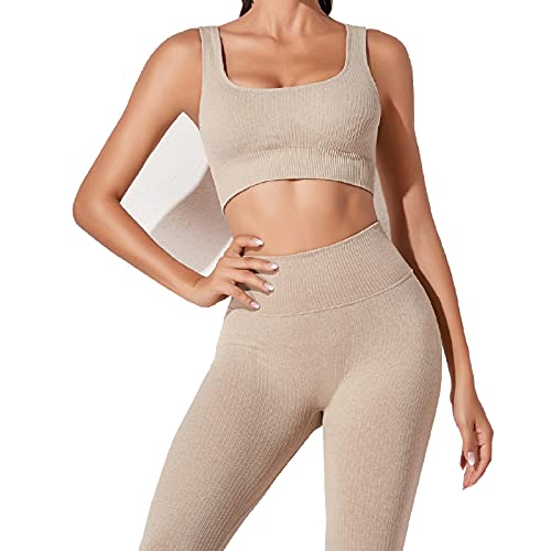 Workout-Outfits für Frauen 2-Teiliges Set,Nahtlos... - Sports & Fitness Amazon Allemagne à 9.99€
