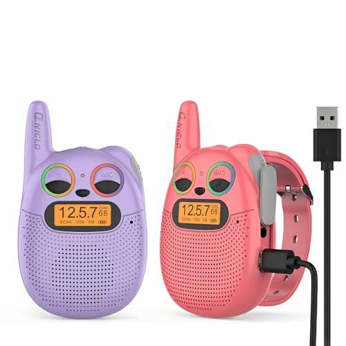QNIGLO Q136 Talkie Walkie Enfants Rechargeable, Radio FM... - Jouets & Jeux Amazon France à 33.19€