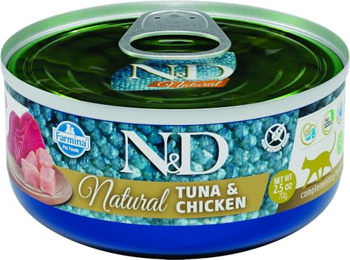 N&D Cat Natural Tuna & Chicken 70 GR - Animalerie en promo à 2.60€