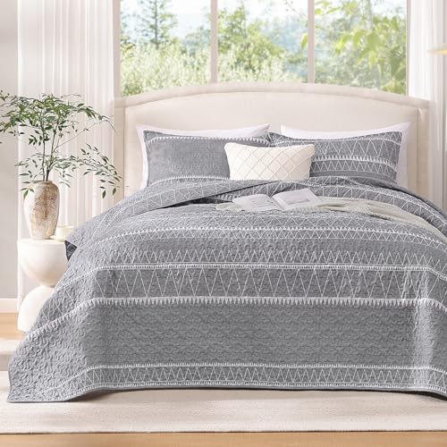 Andency California King Quilt Set (112x104 Inch), 3 Pieces... - Maison & Cuisine en promo à 15.33€