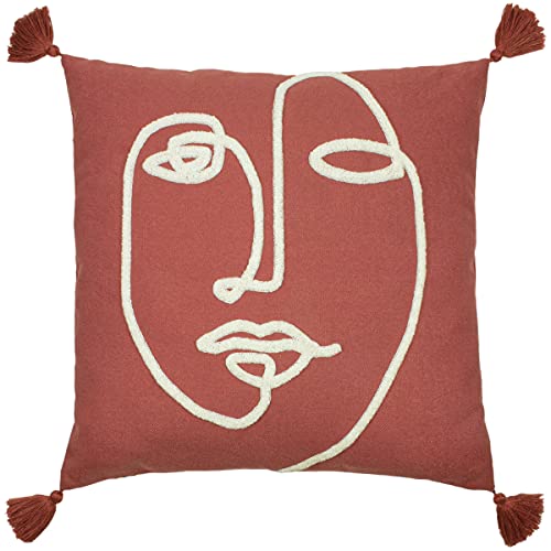 furn. Uno Face Cushion Cover, Red Clay, 45 x 45cm - Amazon Royaume-Uni à 7.18€
