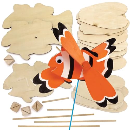 Baker Ross FE231 Kits de moulin à vent en bois poissons... - Jouets & Jeux Amazon France à 7.99€