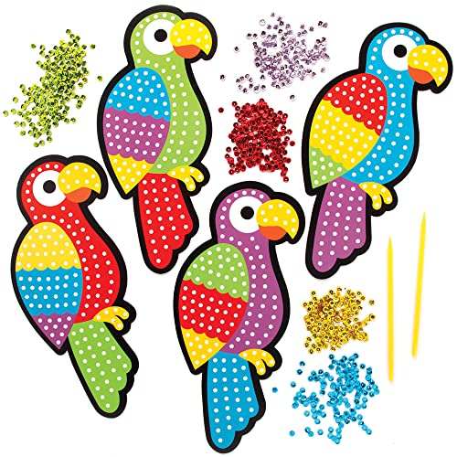 Baker Ross Décorations en forme de Perroquet a Paillettes... - Jouets & Jeux en promo à 6.99€