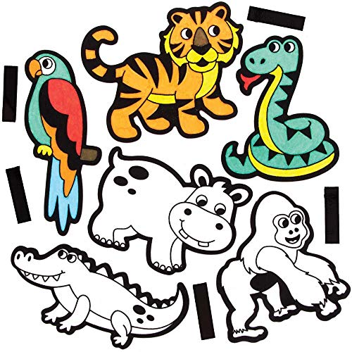 Baker Ross FE225 Aimants d'art d’animaux de la jungle à... - Jouets & Jeux en promo à 6.99€