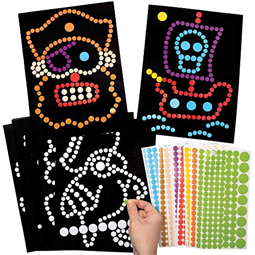 Baker Ross FE267 Illustrations de pirate à pois - Lot de 8... - Loisirs Créatifs en promo à 7.99€