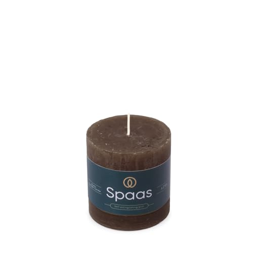 Spaas Bougie Pilier Rustique 70/70 mm 25h - brun foncé en promo à 19,92€ (-53%) sur Amazon FR