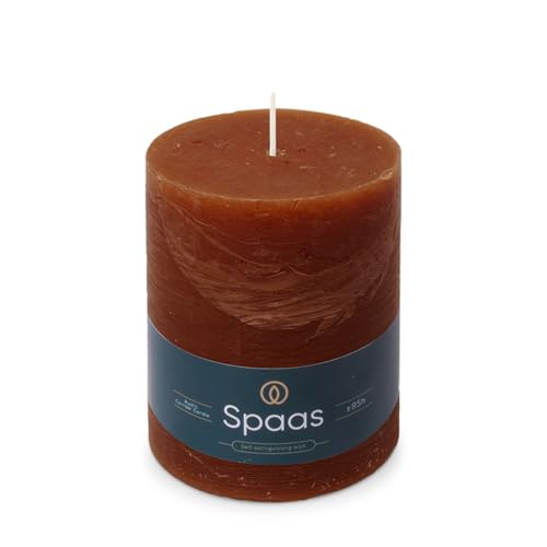 Spaas Rustik-Stumpenkerze 100/130 mm 95h bordeaux - Maison & Cuisine Amazon Allemagne à 9.29€