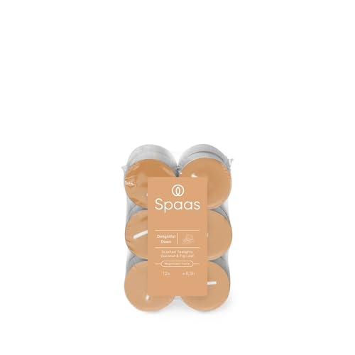 Spaas Scented Tealights flatpack x12 4,5h - Delightful Dawn - Maison & Cuisine Amazon Royaume-Uni à 2.09€