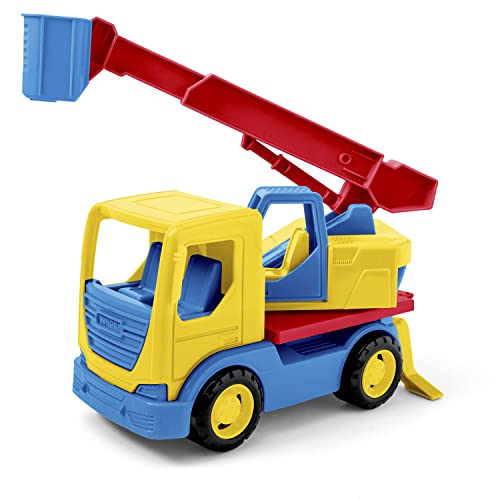 Wader 35318 - Tech Truck LKW mit Kran, Personen-Korb... - Jouets & Jeux Amazon Allemagne à 9.99€