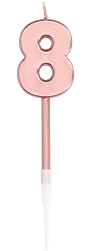 Folat 67038 - Kerze für Kuchen Rose Gold metalisch glänzend... - Amazon Germany à 2.99€