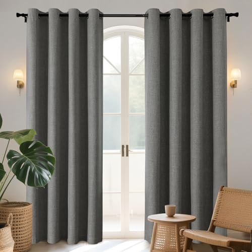 Joydeco Blackout Curtains 84 Inches Long 2 Panels Burg... - Maison & Cuisine Amazon Royaume-Uni à 20.51€