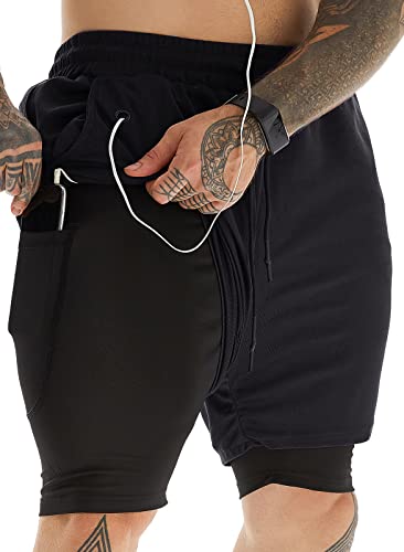 JWJ Pantalones Cortos Deportivos 2 en 1 actualizados para... - Home & Kitchen Amazon Spain à 8.97€