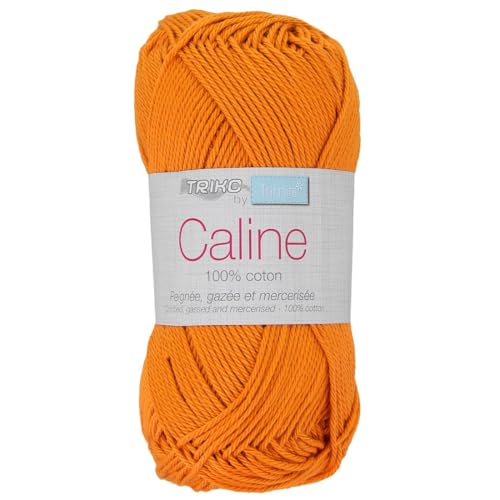 Caline Knitting Cotton 120 orange - Distrifil - Strickgarn... - Maison & Cuisine Amazon Allemagne à 1.99€
