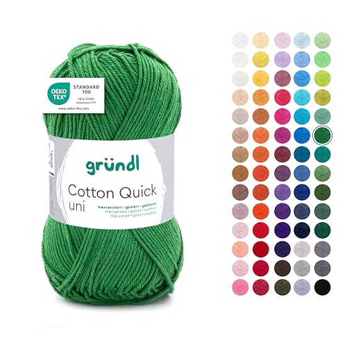 Gründl Wolle Cotton Quick uni - dünne Wolle zum Häkeln... - Maison & Cuisine Amazon Allemagne à 2.79€