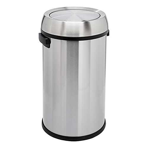 Amazon Basics Rund Zylindrisch Mülleimer aus Edelstahl mit... - Home & Kitchen Amazon Germany à 64.89€