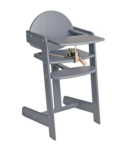 Safetots Grow with Me Wooden High Chair, Grey, Highchair... - Bébé & Puériculture Amazon Royaume-Uni à 29.90€