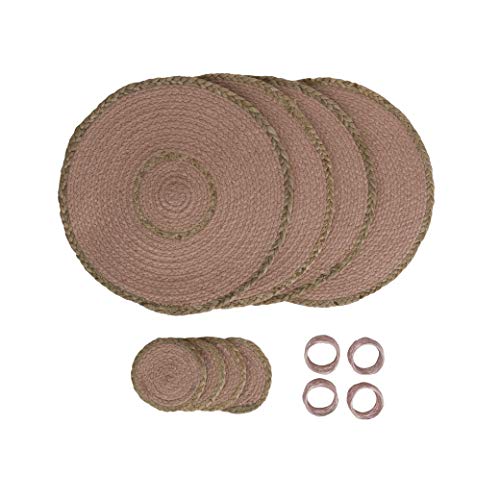 Penguin Home® Set de 12 sets de table en jute,Sous-verres... - Home & Kitchen Amazon France à 33.23€