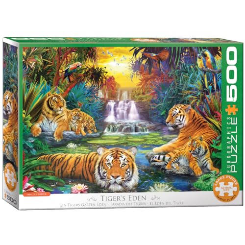 Eurographics EG65005457 Puzzle 500 pièces Tigers Eden - Jouets & Jeux en promo à 16.44€