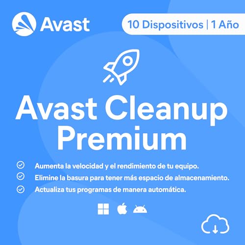 Avast Cleanup Premium 2025 | 10 Dispositivos | 1 Año |... - Auto & Moto Amazon Espagne à 19.94€