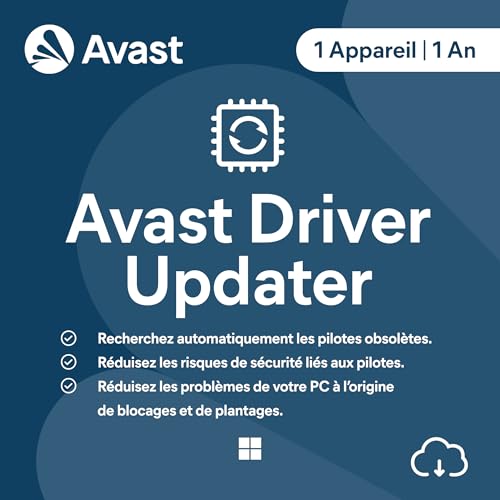 Avast Driver Updater 2026 | 1 appareil | 1 An | Code... en promo à 11,39€ (-71%) sur Amazon FR