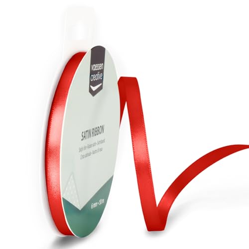 Vaessen Creative Ribbon Lyon Wired Nastro di Raso, Rosso... - Amazon Italy à 1.99€