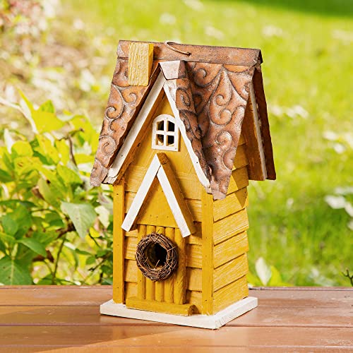Glitzhome GH90085 Casetta per uccelli da giardino in legno... - Maison & Cuisine Amazon Italie à 16.78€
