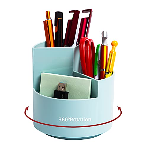 EDENMS Schreibtisch-Stiftehalter, 3 Steckplätze, 360 Grad... - Maison & Cuisine en promo à 12.53€