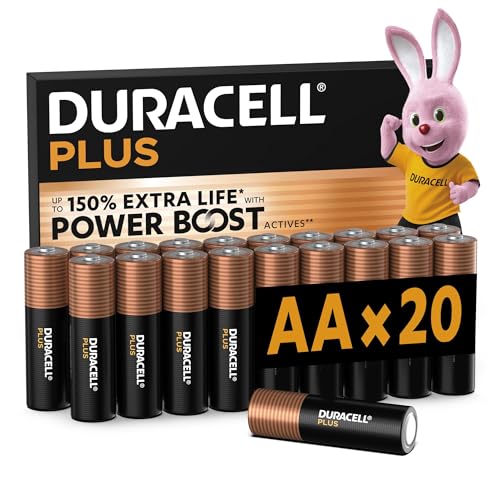DURACELL Plus Pilas AA (Paquete de 20) – Pilas alcalinas... - Maison & Cuisine en promo à 12.98€