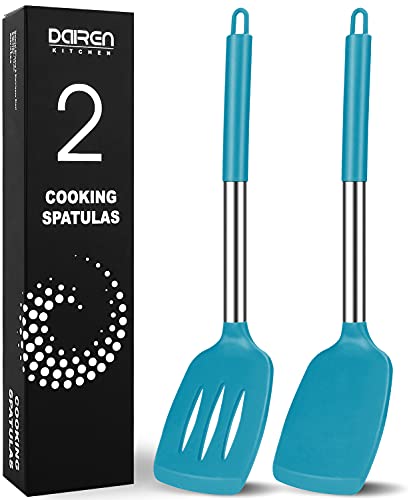 Lot de 2 grandes spatules de cuisine en silicone, sans BPA... - Maison & Cuisine Amazon France à 10.51€