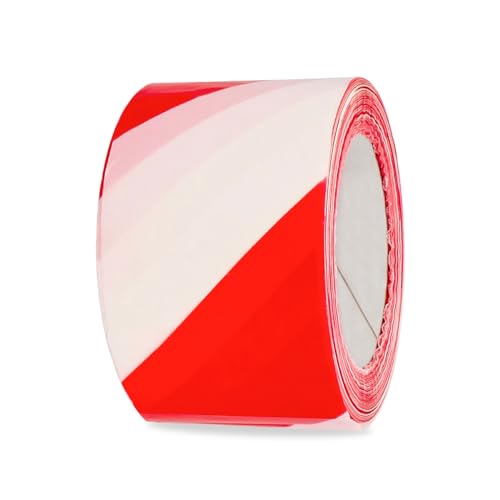 Amig - Red and White Hazard Warning Tape - 200 m x 70 mm... - Maison & Cuisine Amazon Royaume-Uni à 5.63€